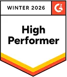 Значок G2 'High Performer Winter 2026' за надёжное ПО для мониторинга сотрудников