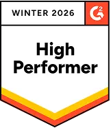 G2 High Performer Winter 2026 badge earned by WebWork as a reliable employee monitoring software