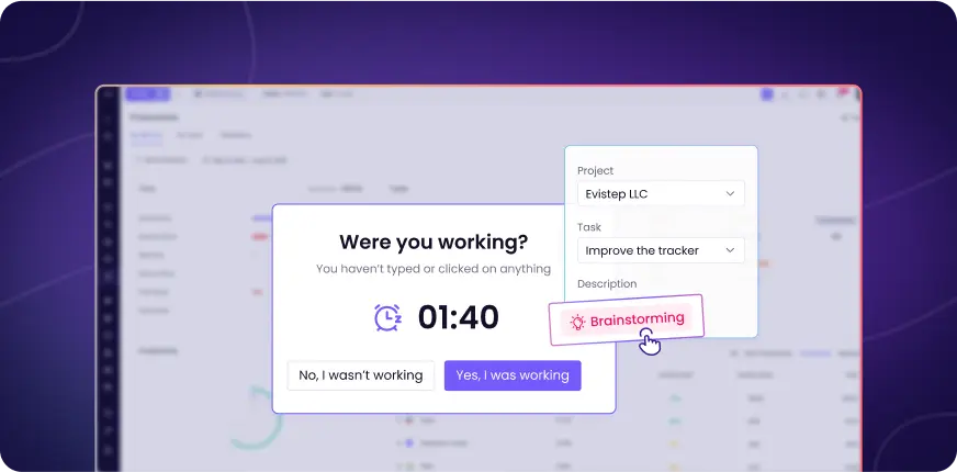 Отслеживание простоя для различения неактивности и офлайн-работы