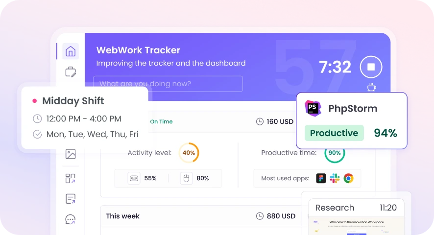 Десктопный тайм-трекер для контроля часов и повышения продуктивности команды