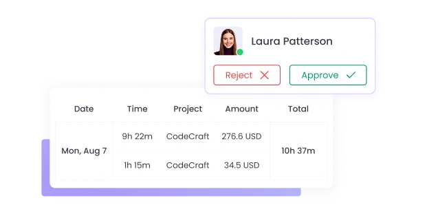 Effortless time tracking with WebWork online employee timesheet software