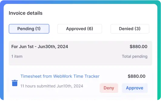 Automate payroll with Deel by syncing employee timesheets for accurate and timely payments.