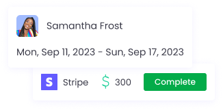 Billing and payroll processes with a timesheet app