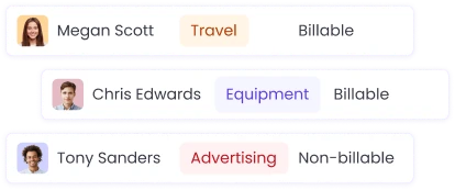 Expense tracking to keep a record of company spending