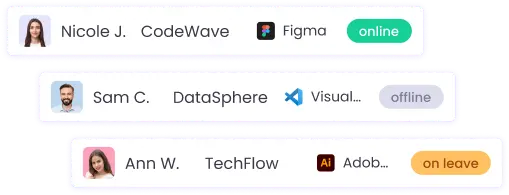 Real-time monitoring of employee work processs