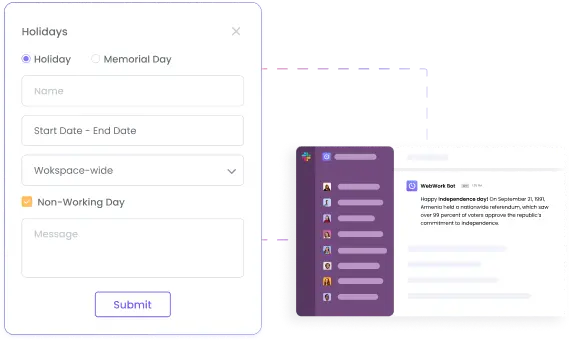 Como funcionam as notificações automáticas de feriados