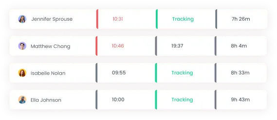 Attendance tracking for accountants with detailed reports