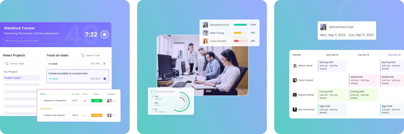 Точно отслеживайте рабочее время сотрудников BPO с ПО учета времени