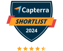 WebWork Time Tracker featured in the 2024 Capterra shortlist for employee monitoring