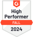 Premio High Performer en G2 para otoño de 2024 como software de control de tiempo