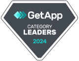 Leaders category award on GetApp for 2024 as a time tracking software