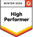 Значок G2 'High Performer Winter 2026' за WebWork как надёжный инструмент мониторинга сотрудников