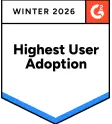 Награда G2 'Highest User Adoption Winter 2026' — WebWork как надёжный трекер времени