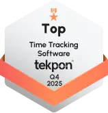 Значок Tekpon 'Top Time Tracking Software Q4 2025' — WebWork как лучшее решение по учёту времени