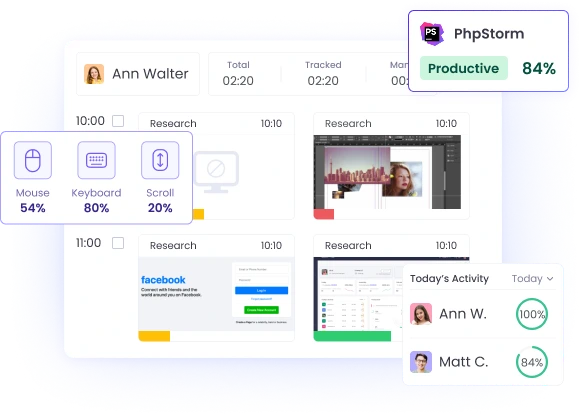 Что отслеживает ПО для мониторинга экранов сотрудников в рабочее время