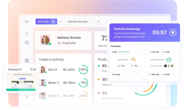 Отслеживайте время на разных платформах