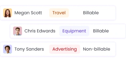 Manage company expenses by tracking amounts, dates, and receipts for better organization