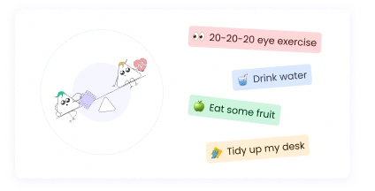 Monitor work-life balance by tracking work hours and assigning labels for staff well-being