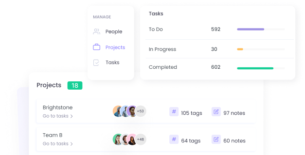 Manage projects and tasks while tracking time