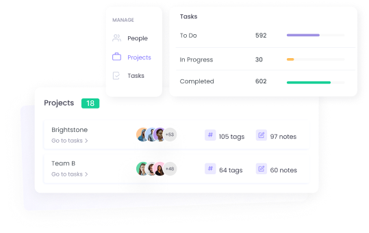 Manage projects and tasks while tracking time
