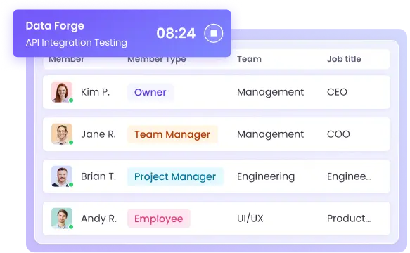 Timekeeping for teams of all sizes, from startups to enterprises