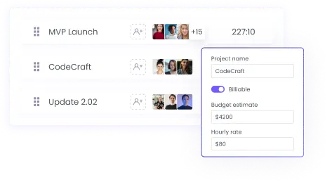 Manage projects by creating tasks, assigning members and tracking progress