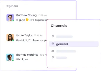 Logiciel de chat d'équipe tout-en-un pour une collaboration rapide au travail