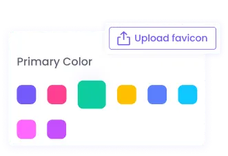 Фирменный цвет панели White Label в трекере времени