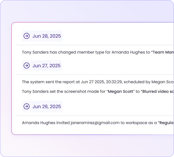 Audit log для мониторинга активности workspace и админ-изменений
