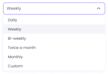 Выбор многих периодов оплаты для гибкости табелей