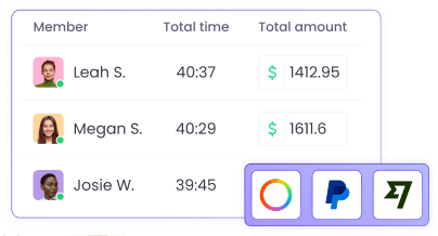 Создание подробных отчётов по зарплате на основе учтённого времени и ставок