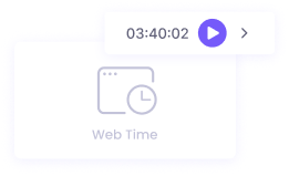 Web time tracking directly in your browser without downloads