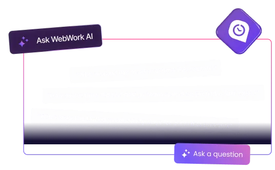 WebWork AI анализирует данные работы для повышения продуктивности команды